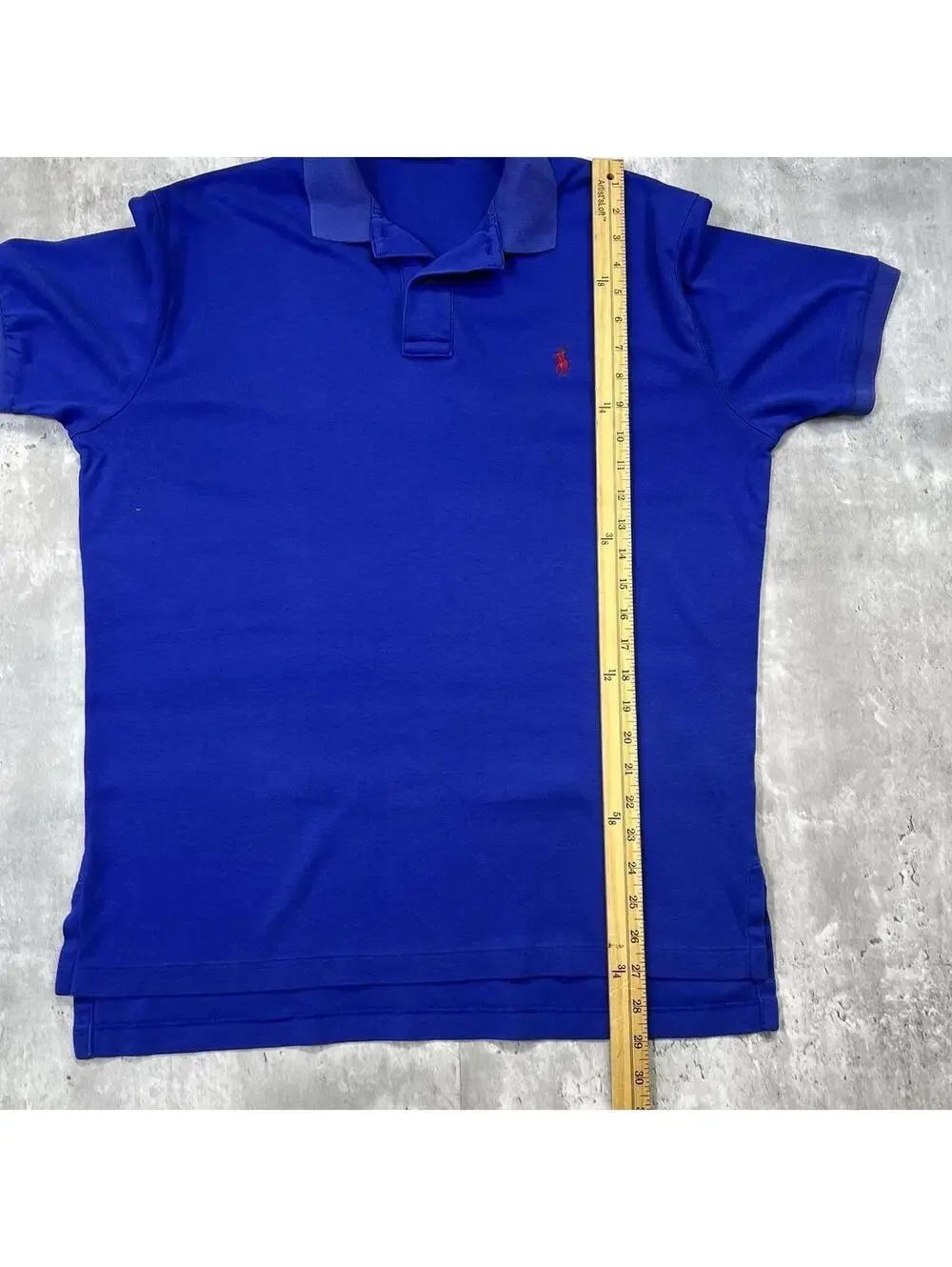 Vintage Polo Ralph Lauren Polo Shirt Blue Red Pony